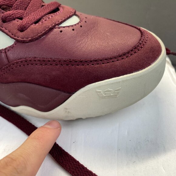 Supra Pecos Sneakers Skateboarding Shoes Marroon  Mens Size 9.5,Athletic - Picture 8 of 16